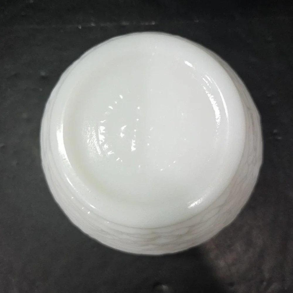 National Potteries White Milk Glass Vase, Vintage Decor, Replacement Centerpiece